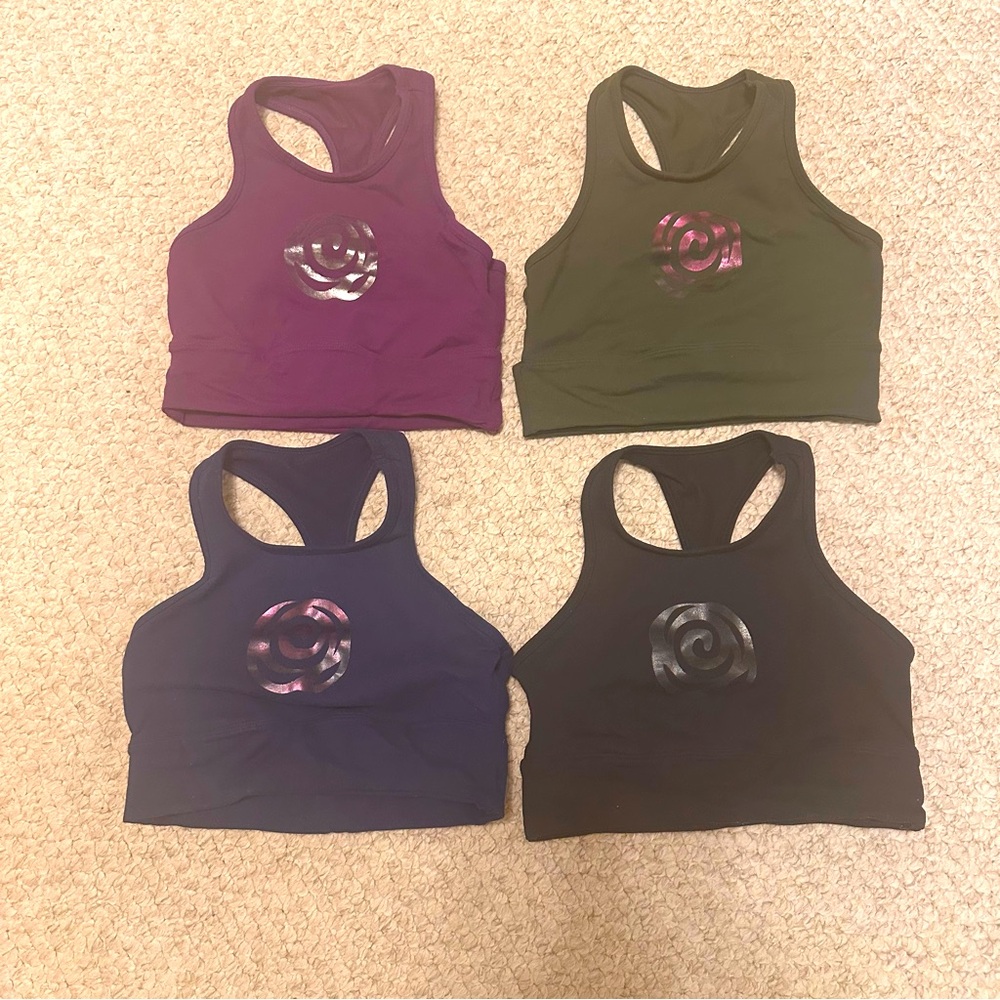 Bundle of four sports bras